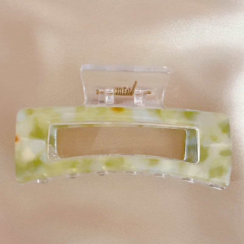 Acetate Marble Print Hair Claw Clip