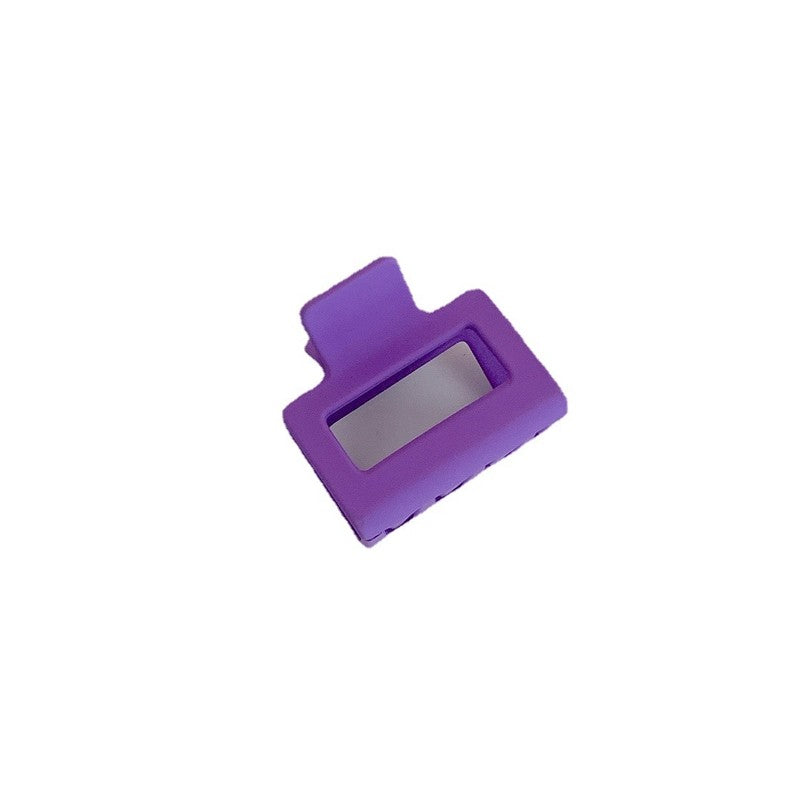 Frosted Solid Color Square Claw Clip