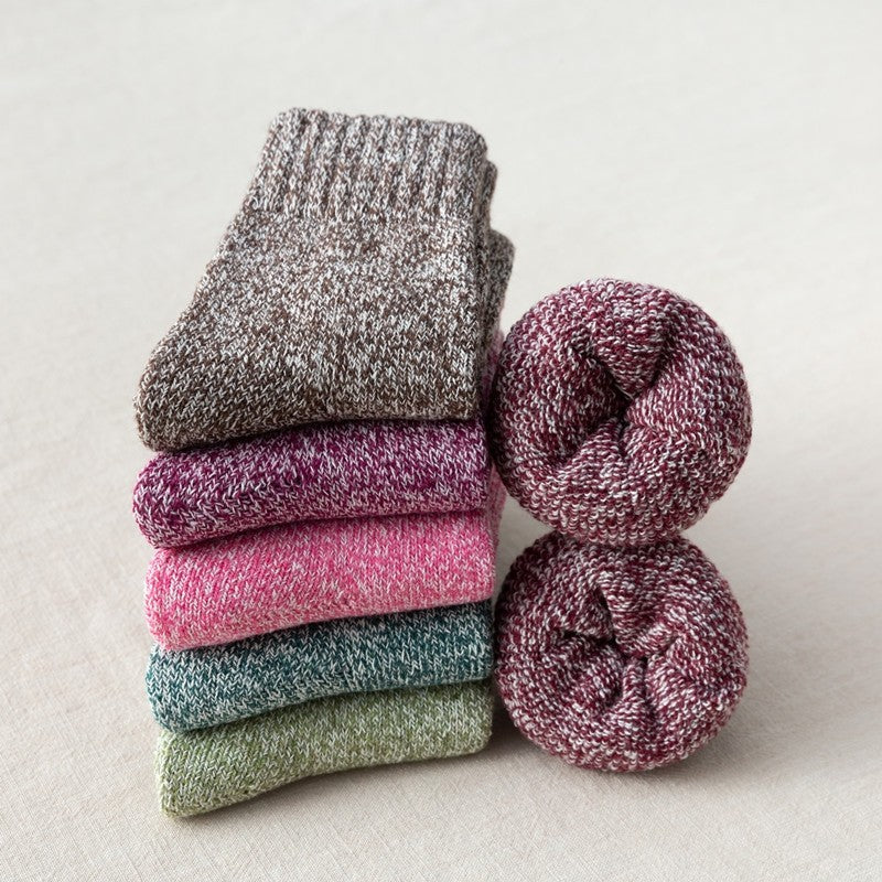 Thick Breathable Wear-Resisiting Mid-Calf Length Sock(A Set Of Six Pairs)