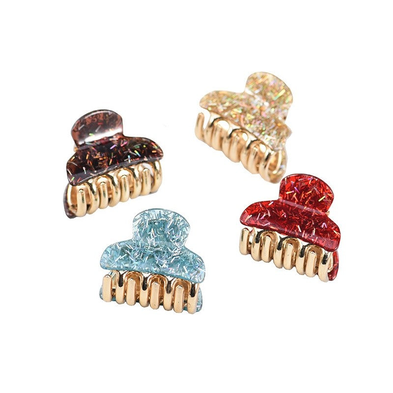 Tinsel Detail Acrylic Hair Claw Clip