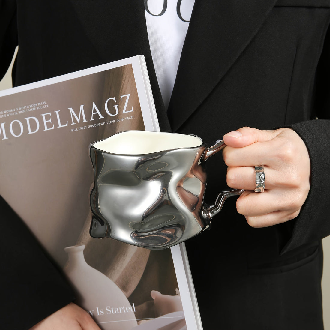 Light Luxury Ceramic Coffee Mug