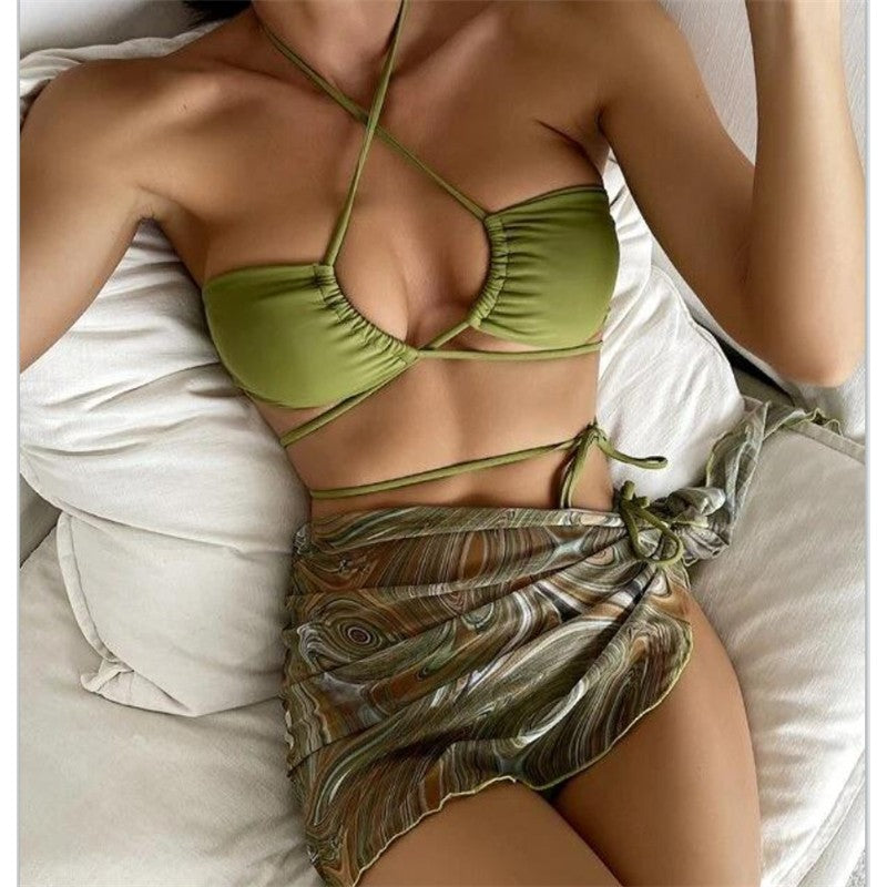 Bikini Set Women's Sexy Mesh Swimsuit