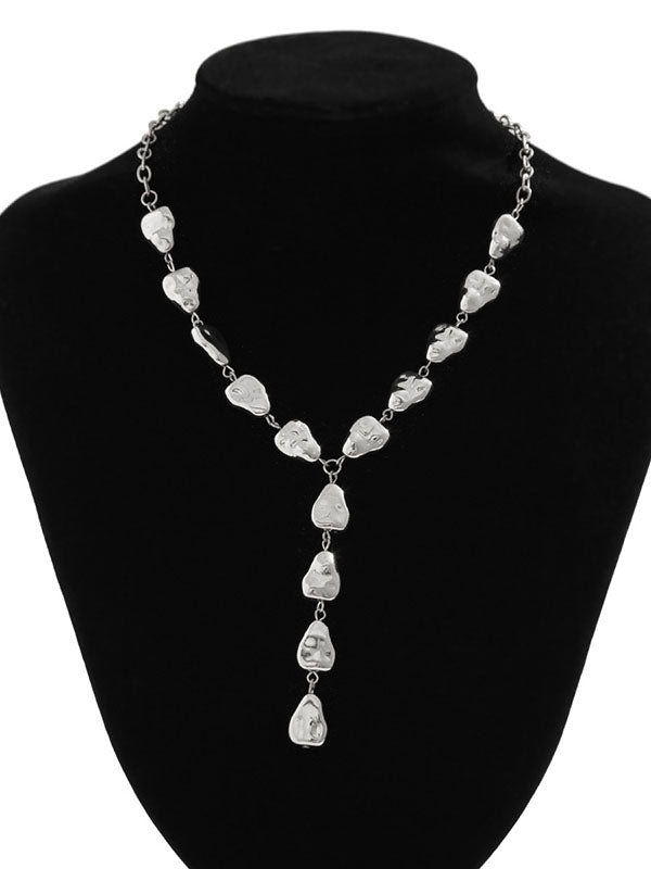 Chains Geometric Split-Joint Dainty Necklace Necklaces Accessories