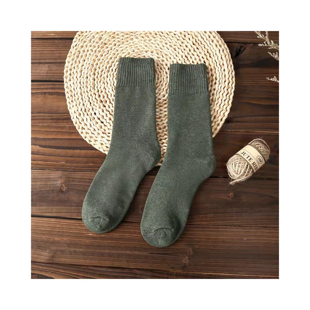 Solid Color Thickened Unisex Warm Socks