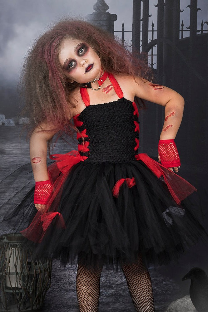 Zombie Princess Dress Kid Halloween Costume