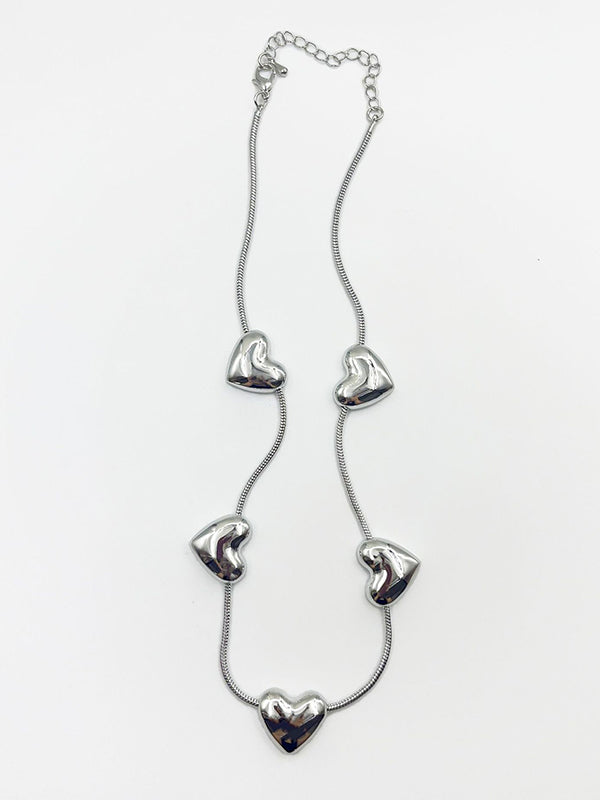 Heart Shape Snake Chain Necklaces Accessories
