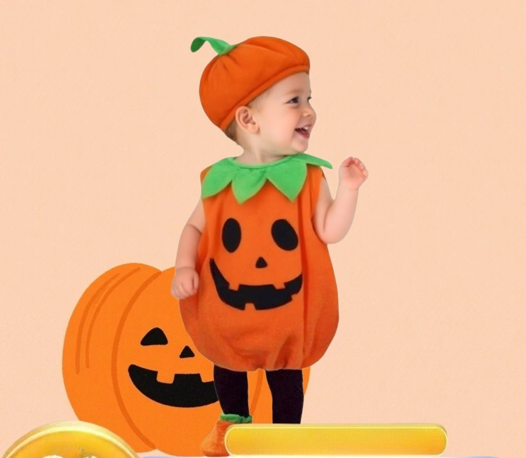 Adorable Kids' Halloween Pumpkin Costume