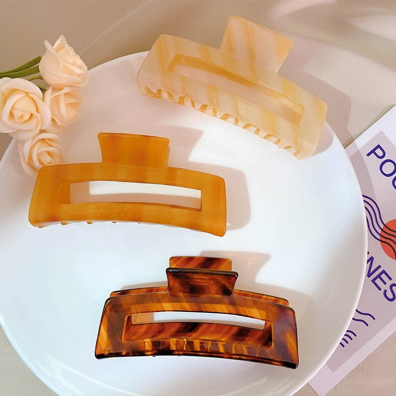 Large Cut-Out Rectangle Hair Claw Clip