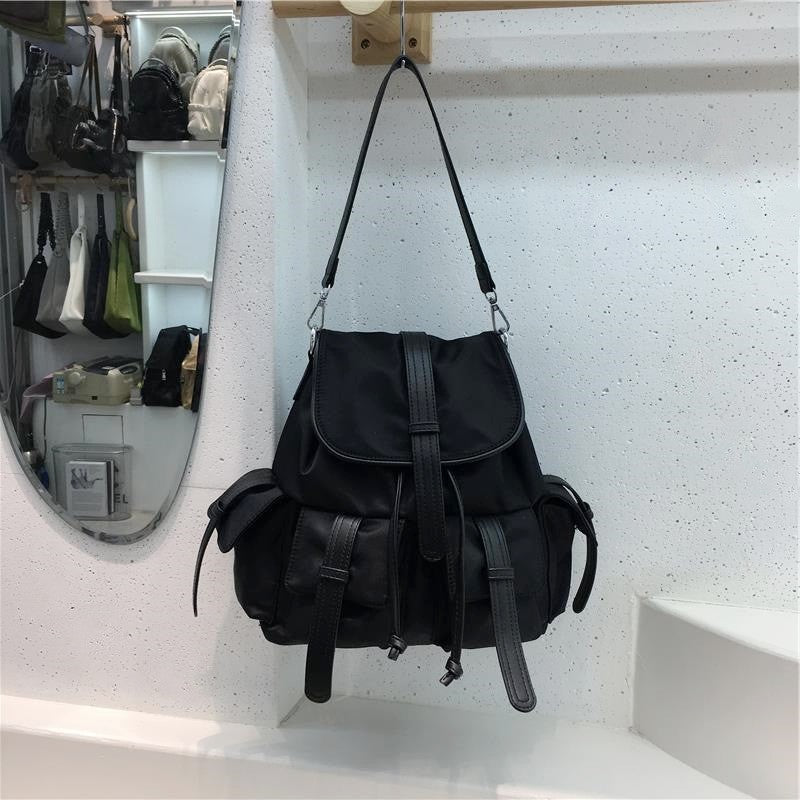 Nylon Multi Pocket Lightweight Backpack