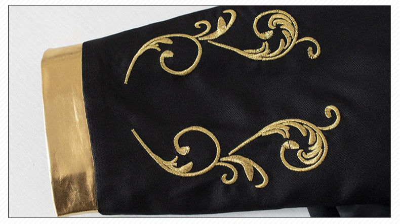 Medieval Court Style Embroidered Blazer for Men