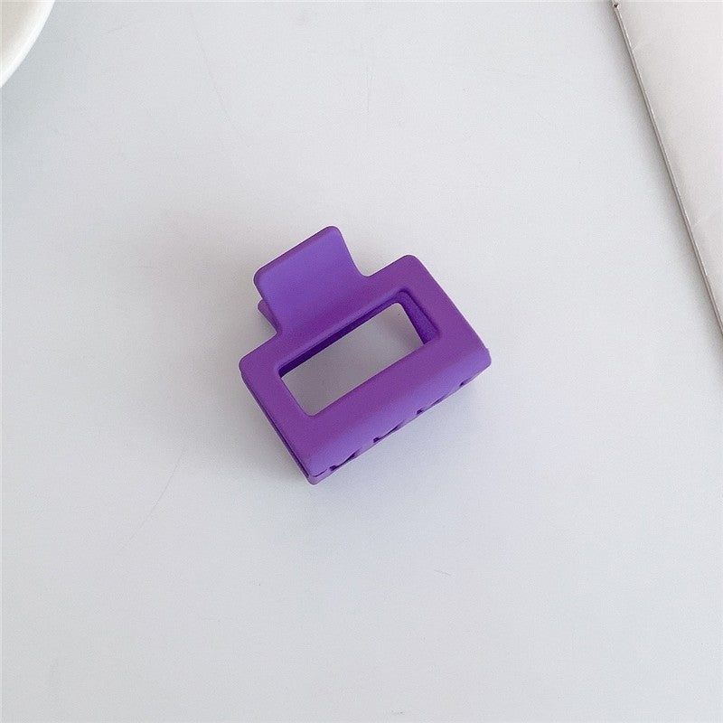 Frosted Solid Color Square Claw Clip