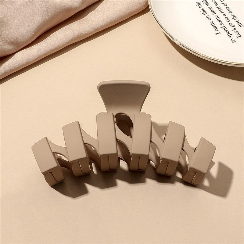 Fashion Solid Matte Hair Claw Clip