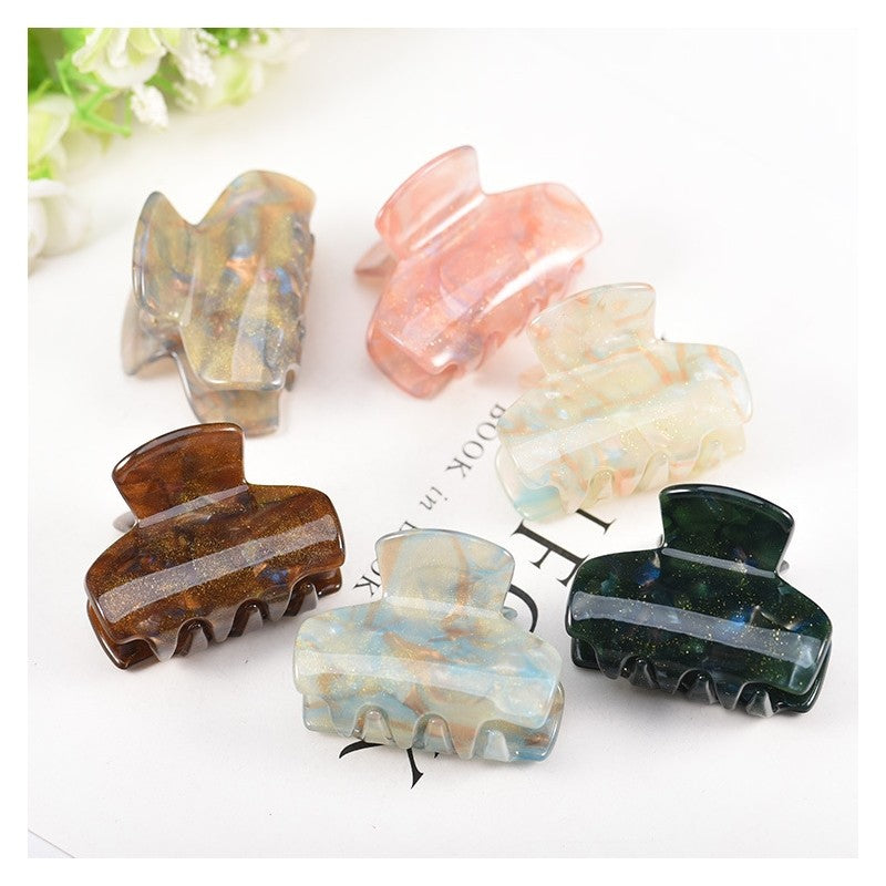 Glitter Acrylic Elegant Hair Claw Clip