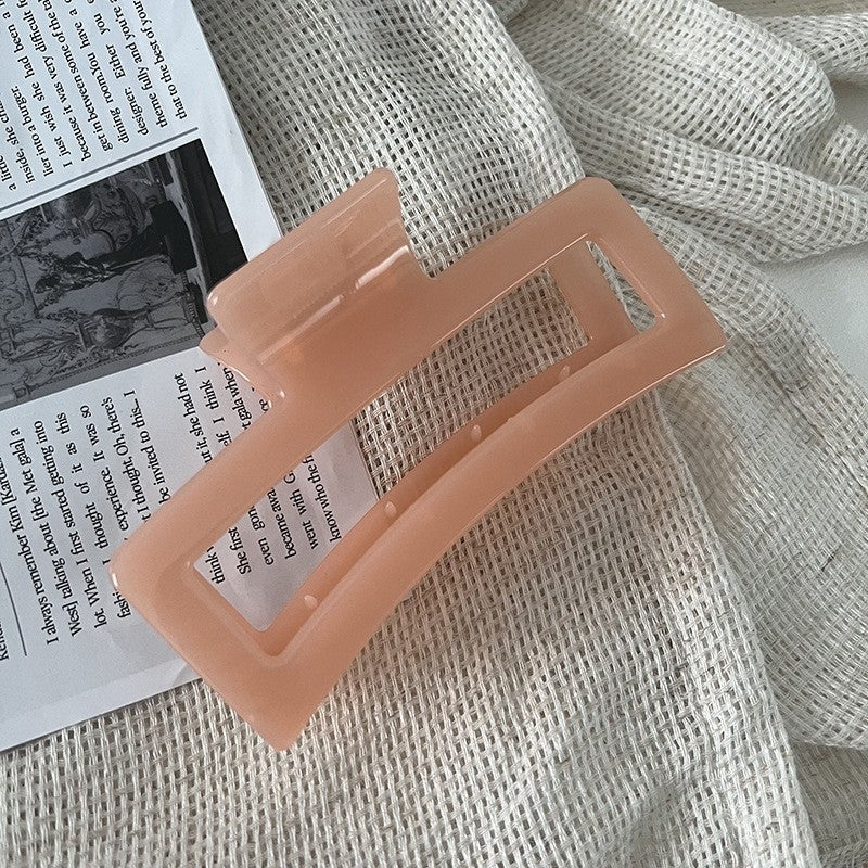 Large Jelly Color Hair Claw Clip