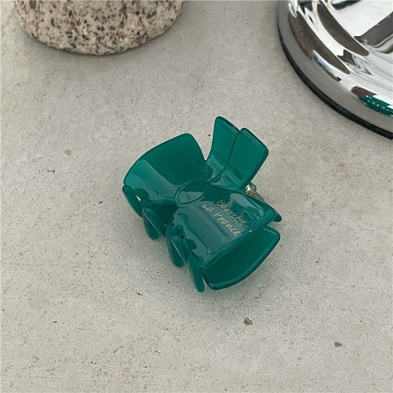 Solid Bow Shaped Hair Claw Clip