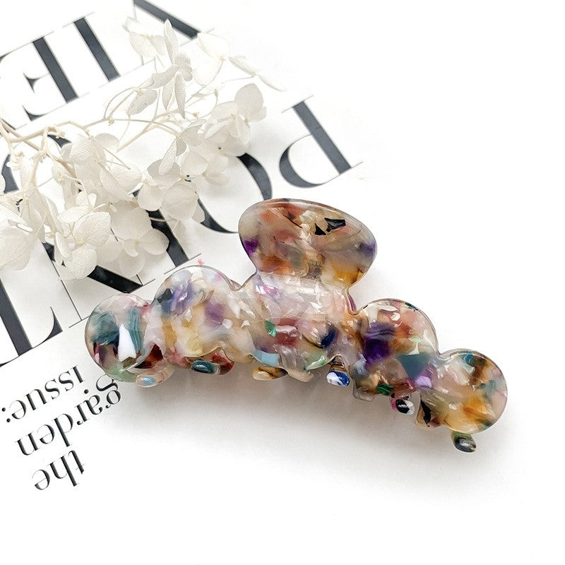 Colorful Marbled Hair Claw Clip