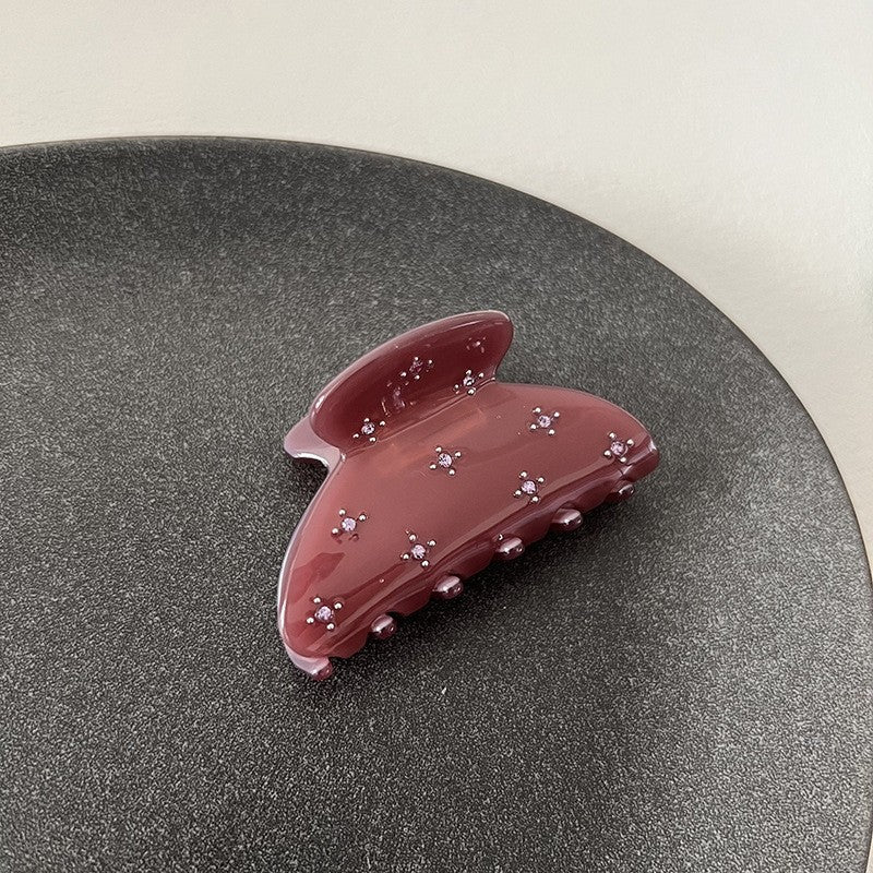 Chic Rhinestone Acetate Hair Claw Clip