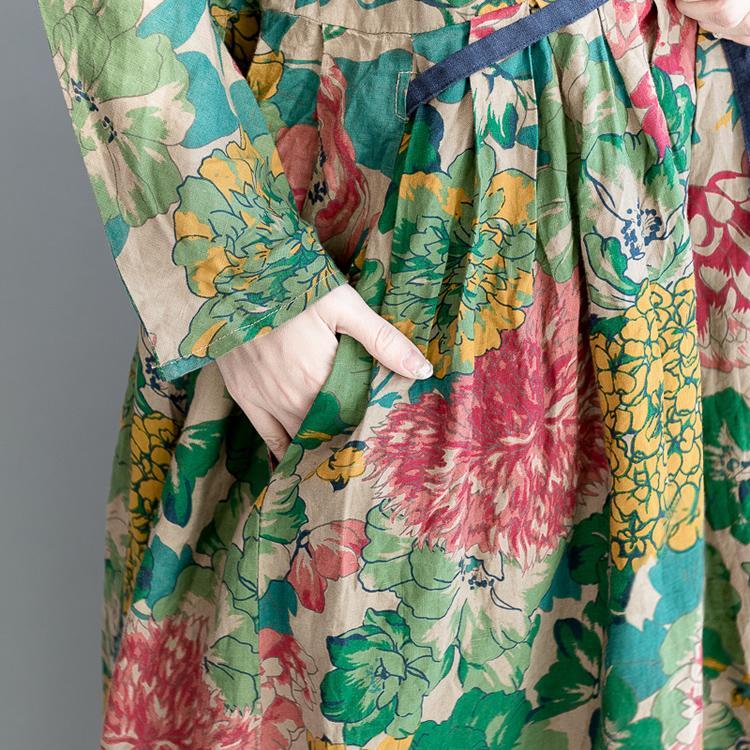 Women Fashion Floral Long Casual Dresses Maxi Dresses Plus Size Dresses-Maxi Dresses-One Size-The Same as Picture-Free Shipping at meselling99