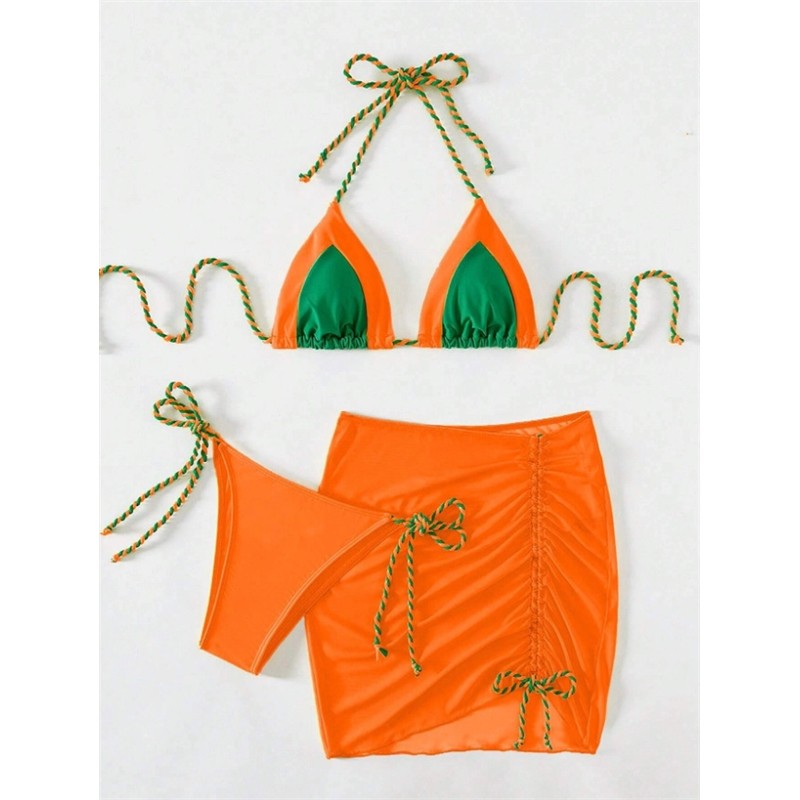 Sexy Bikini Swimsuit Set For Women, 3-Piece, Wholesale