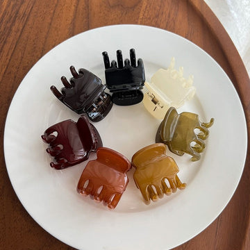 Solid Color Small Hair Claw Clip