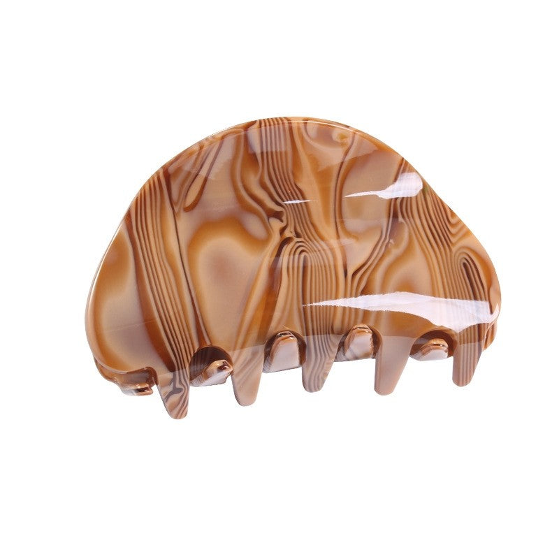 Marbled Print Retro Hair Claw Clip