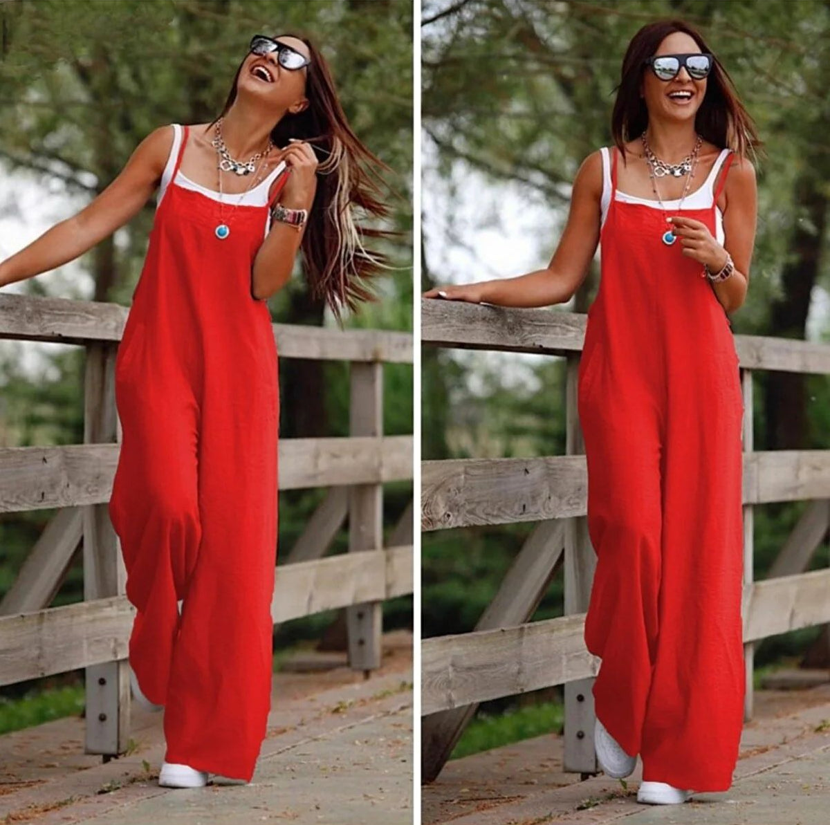 Casual Summer Jumpsuits with Pocket