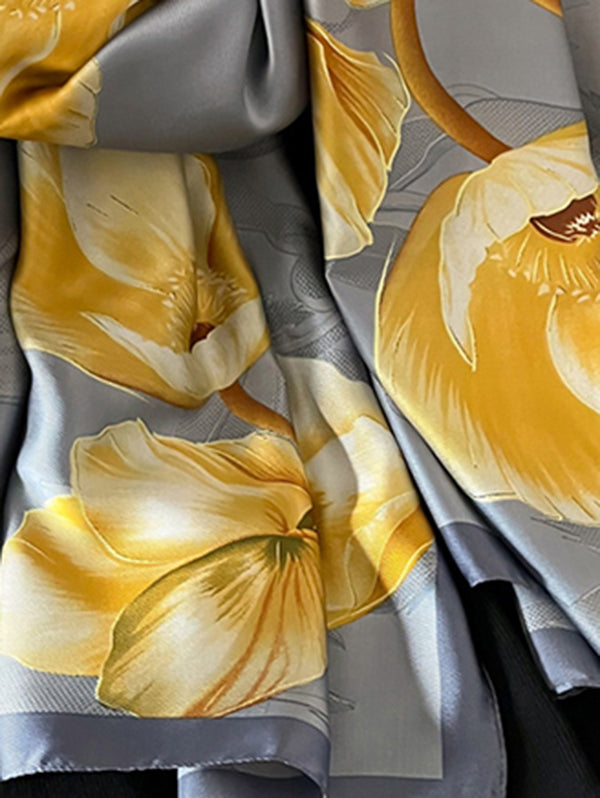 Flower Print Shawl&Scarf