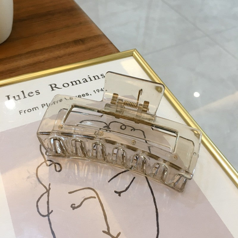 Solid Color Jelly Color Simple Claw Clip