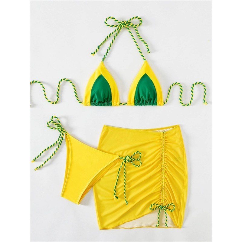 Sexy Bikini Swimsuit Set For Women, 3-Piece, Wholesale