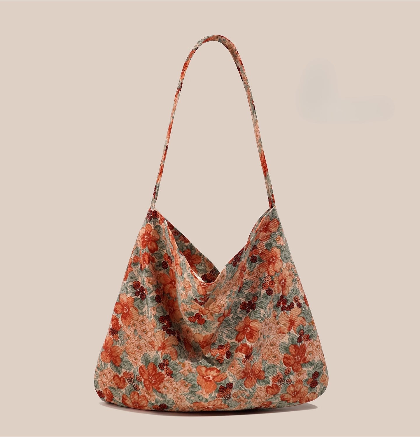 Floral Print Crossbody Bag - Large Capacity Shoulder Bag