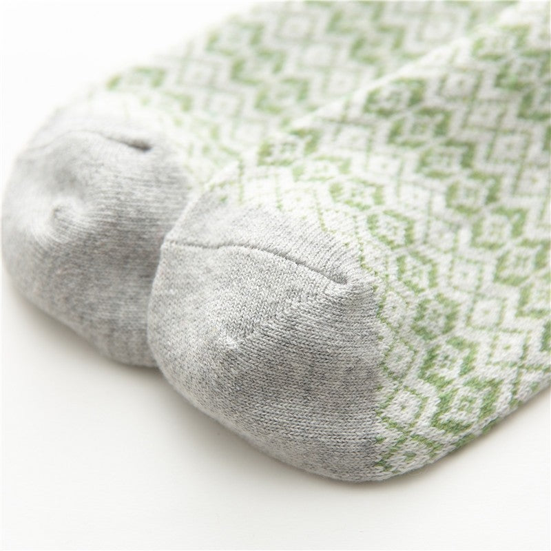 Print Breathable Striped Absorb Sweat Sock(A Set Of Five Pairs)