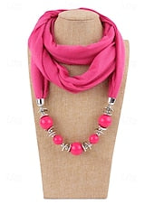 Women's Multicolor Warm Scarf Necklace