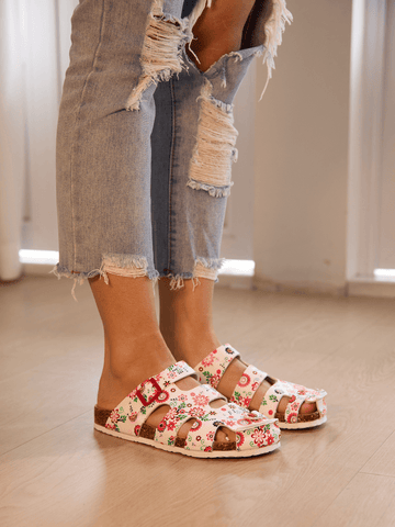 Summer Picnic Cut-Out Clog - Floral