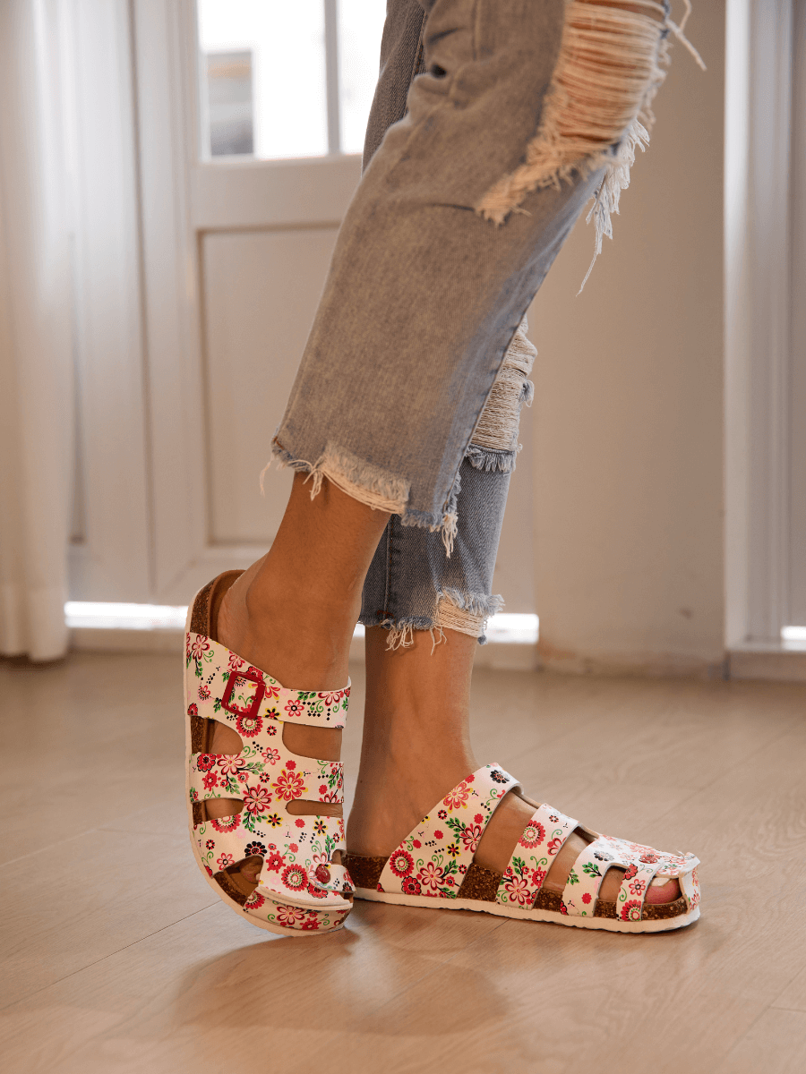 Summer Picnic Cut-Out Clog - Floral
