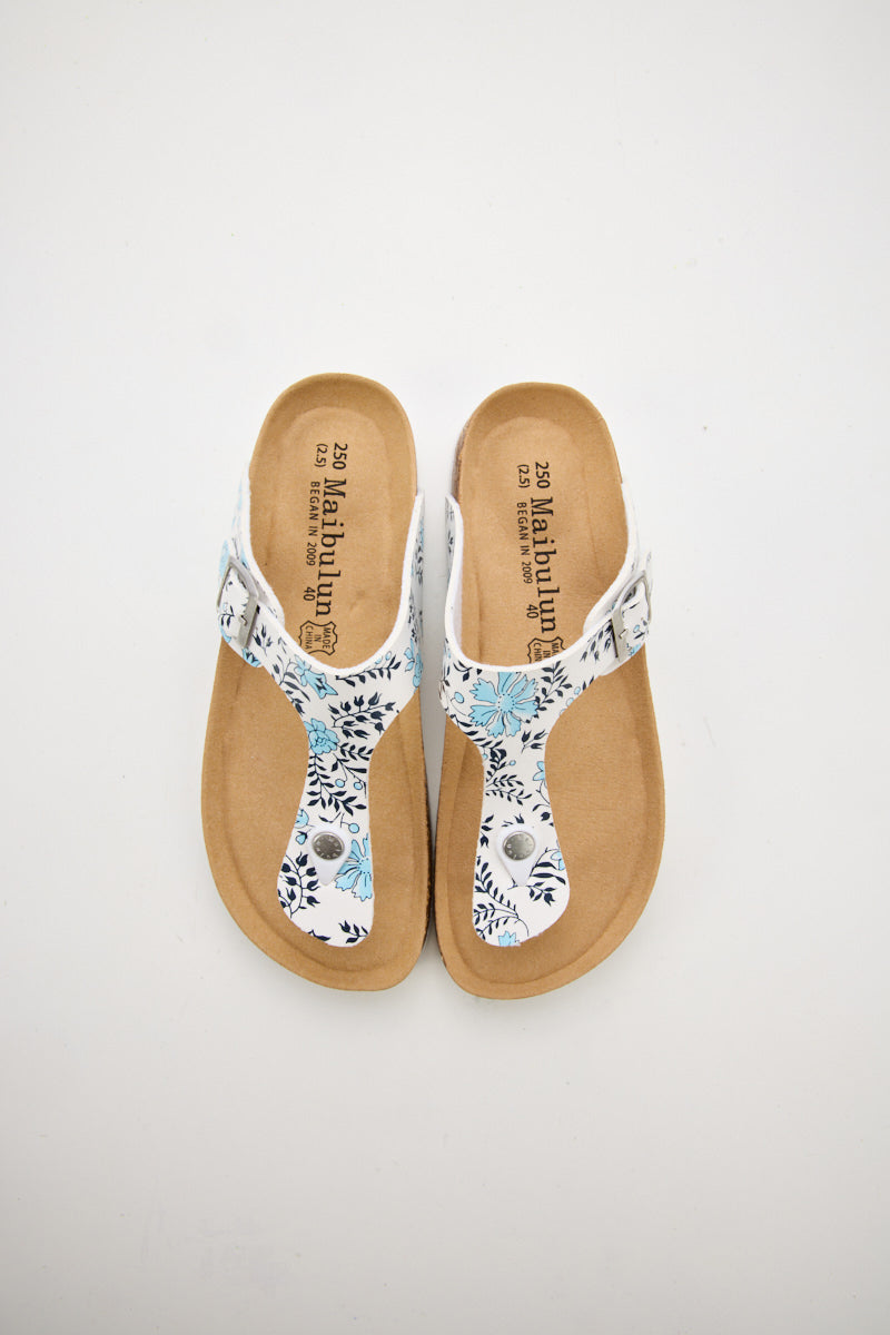 T-Strap Footbed Sandal - Floral