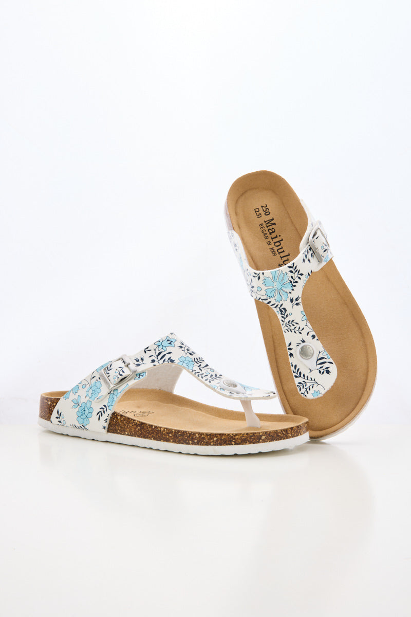 T-Strap Footbed Sandal - Floral