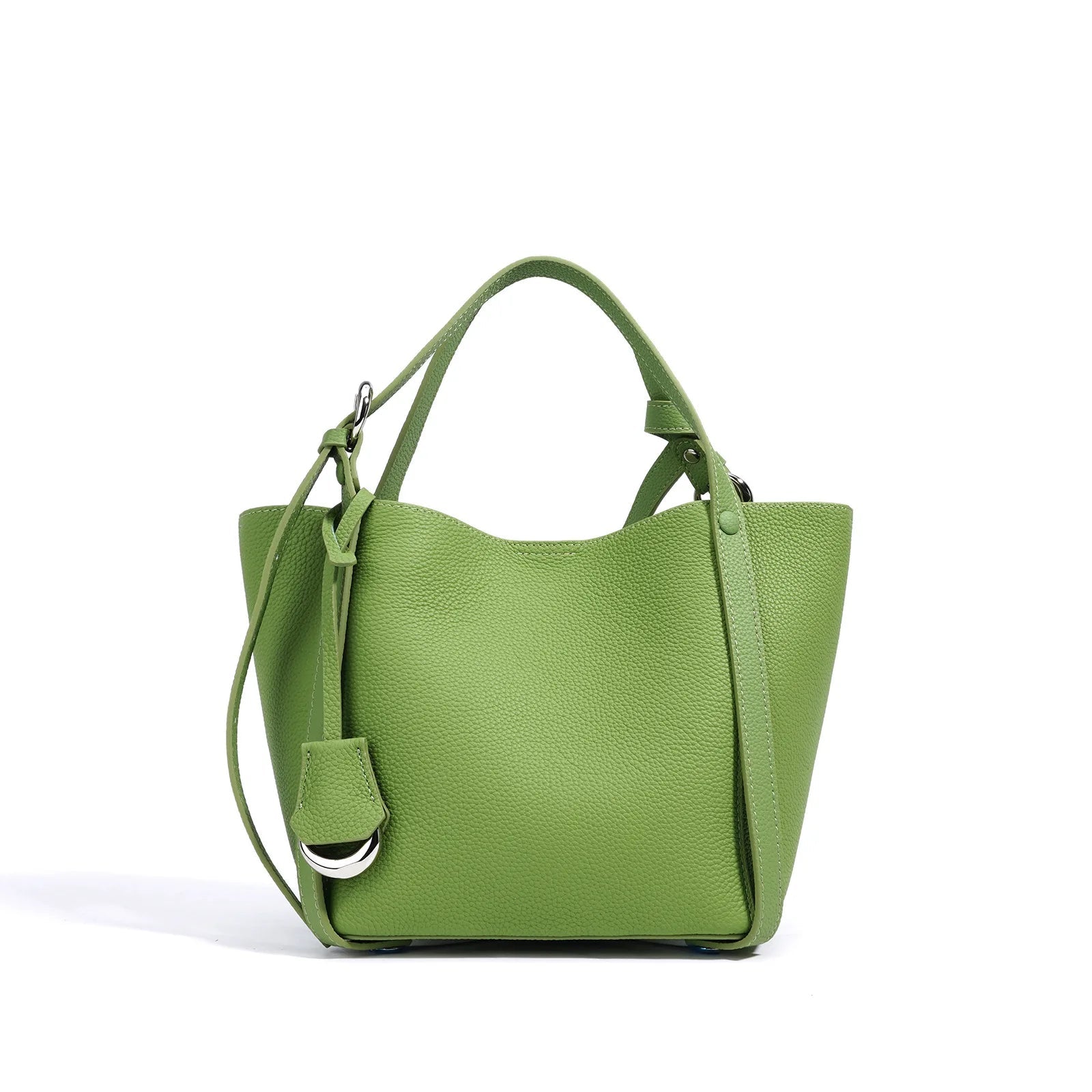 Genuine Leather Large Capacity Women's Bucket Handbag