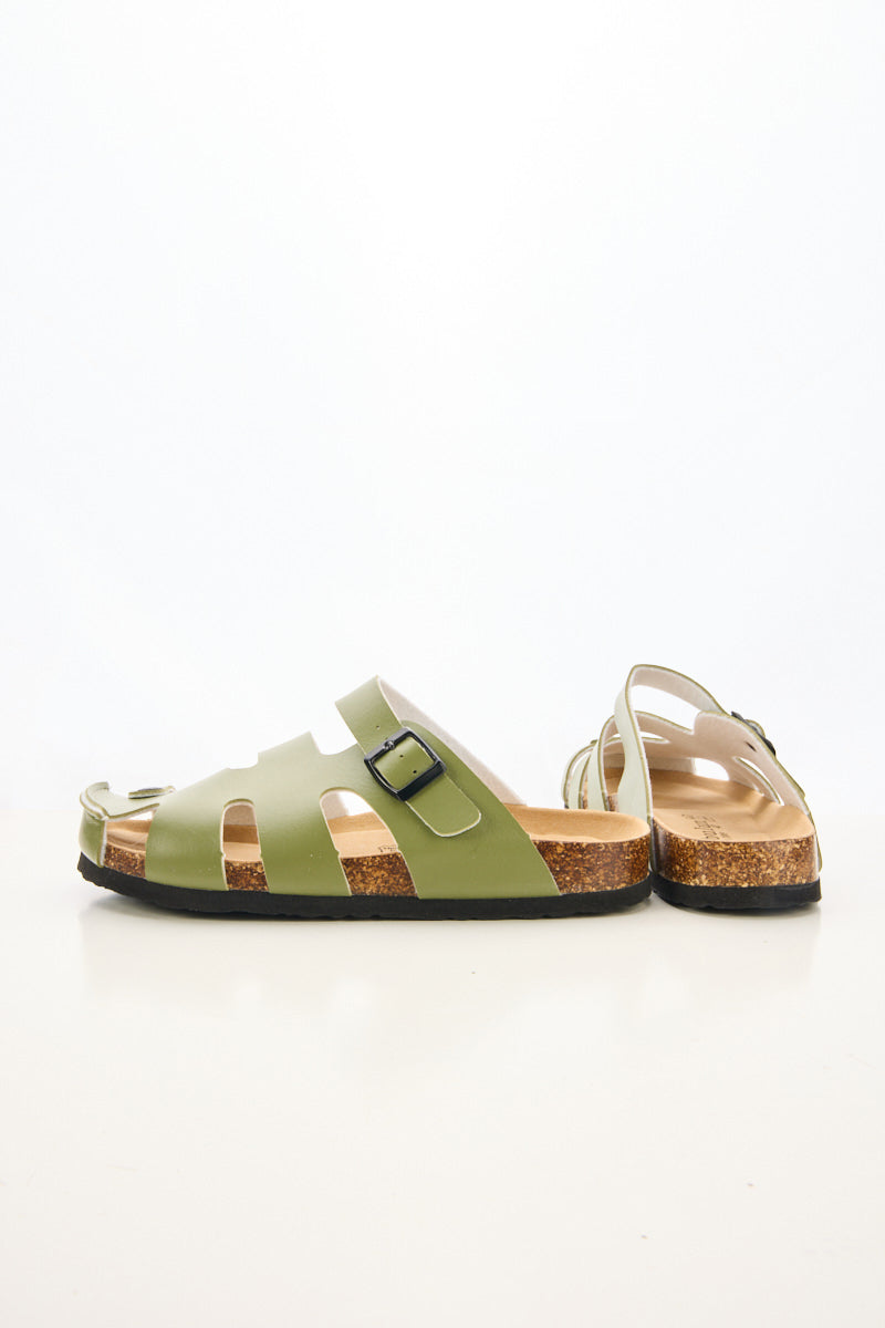 Summer Picnic Cut-Out Clog - Green