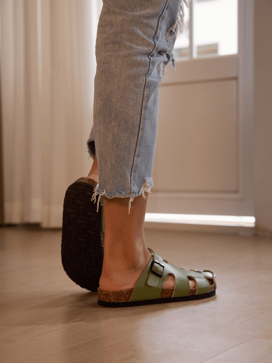 Summer Picnic Cut-Out Clog - Green