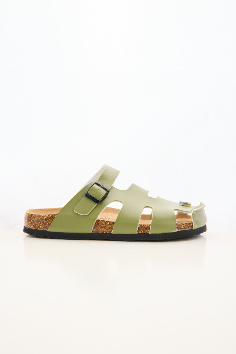 Summer Picnic Cut-Out Clog - Green