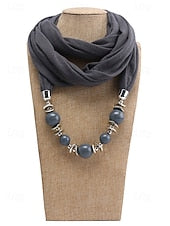 Women's Multicolor Warm Scarf Necklace