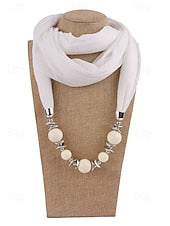 Women's Multicolor Warm Scarf Necklace