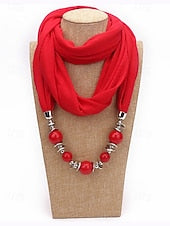Women's Multicolor Warm Scarf Necklace