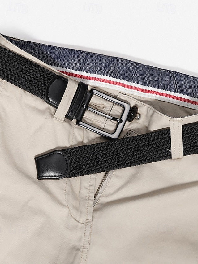 Men's Elastic Woven Braided Belt