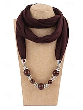 Women's Multicolor Warm Scarf Necklace