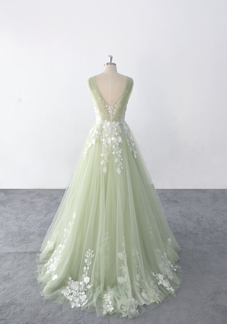 Romantic Sage Green Wedding Dresses
