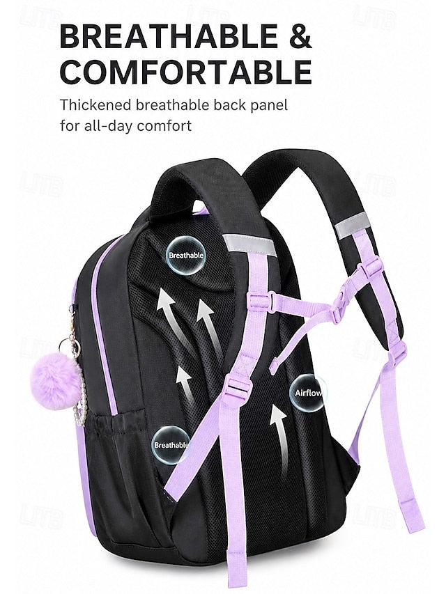 Girls' 3-Piece School Backpack Set