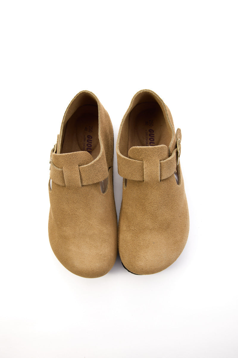 Seashore Suede Clog Loafer - Khaki