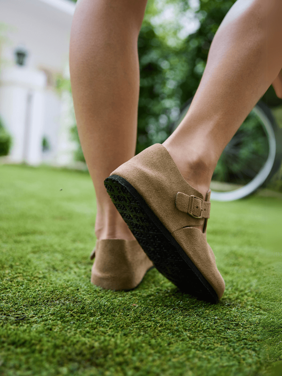 Seashore Suede Clog Loafer - Khaki