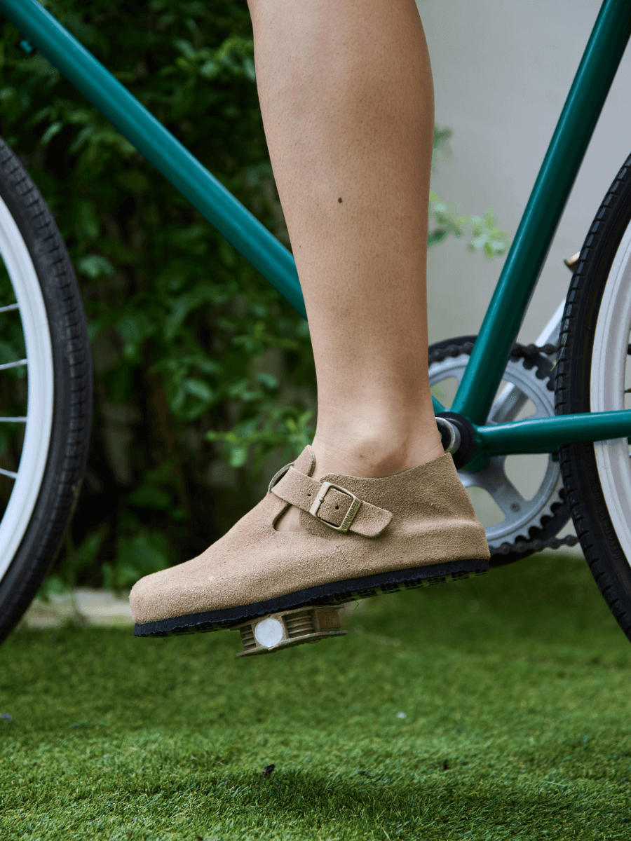 Seashore Suede Clog Loafer - Khaki